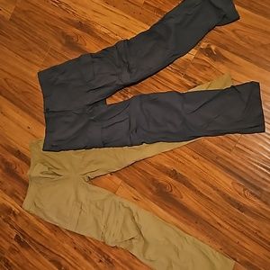 Two pairs of youth REI zip off pants